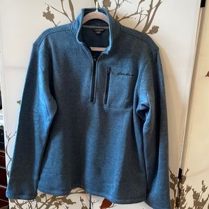 Eddie Bower men’s crew zip fleece